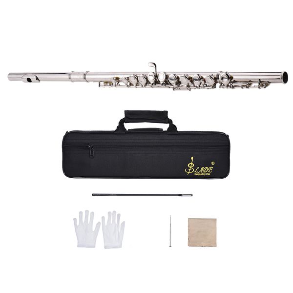 flute western concert flute nickel plated 16 holes c key cupronickel woodwind instrument mini screwdriver padded bag
flute western concert flute nickel plated 16 holes c key cupronickel woodwind instrument mini screwdriver padded bag