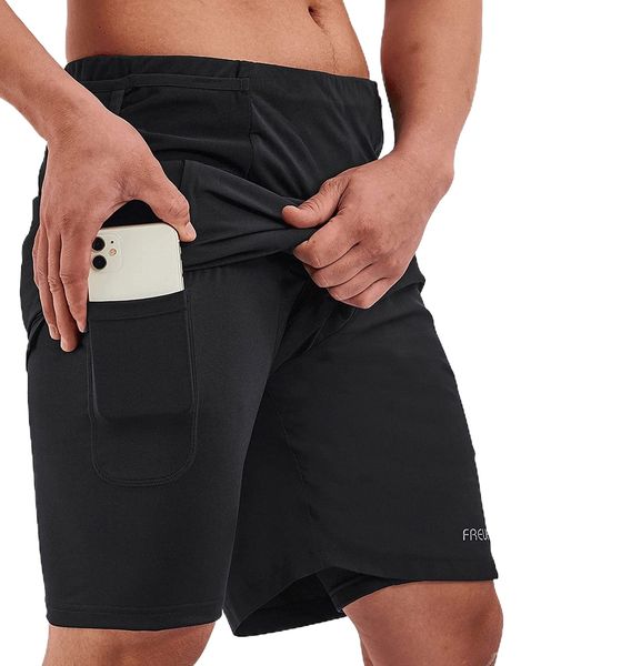 men's 2 in 1 running shorts 8" quick dry lightweight gym athletic workout shorts with phone pockets & towel loop w8d2#, White;black
men's 2 in 1 running shorts 8" quick dry lightweight gym athletic workout shorts with phone pockets & towel loop w8d2#, White;black