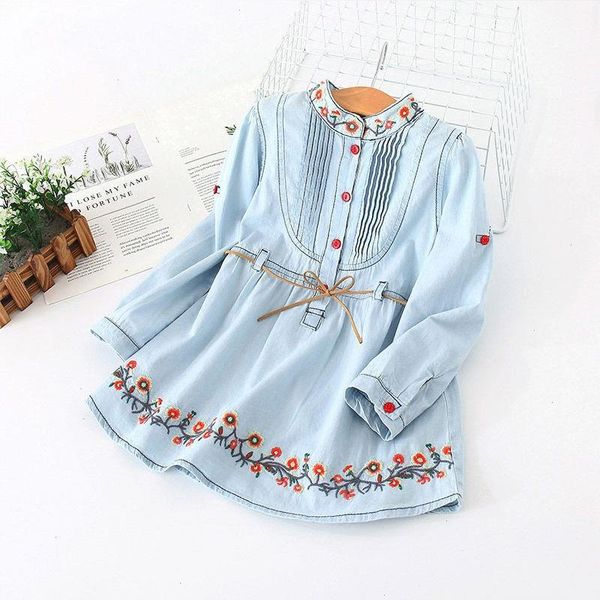 spring autumn 3-12 dresses ages kids embroidery long and short sleeve double use denim blue elegant dress for girl with, Red;yellow
spring autumn 3-12 dresses ages kids embroidery long and short sleeve double use denim blue elegant dress for girl with, Red;yellow