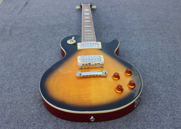 6 string electric guitar rosewood fingerboard flame maple delivery can customize quality
6 string electric guitar rosewood fingerboard flame maple delivery can customize quality