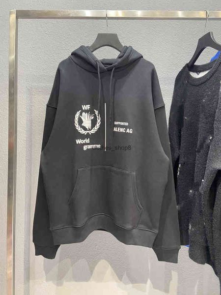 european and american designers hoodies balencaigass sweaters high version paris b family world food printing net red men's wo, Black
european and american designers hoodies balencaigass sweaters high version paris b family world food printing net red men's wo, Black