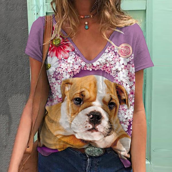 women's t-shirt designer 2022 summer asun women's pet series printed v-neck short sleeve t-shirt 1i5l2022, White
women's t-shirt designer 2022 summer asun women's pet series printed v-neck short sleeve t-shirt 1i5l2022, White
