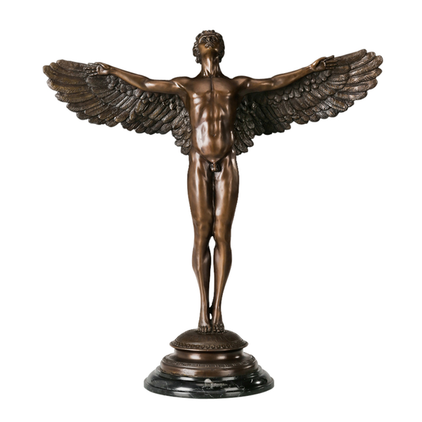 large sculpture greek mythology god icarus statue cast bronze antique nude man art home villa decoration, Silver
large sculpture greek mythology god icarus statue cast bronze antique nude man art home villa decoration, Silver