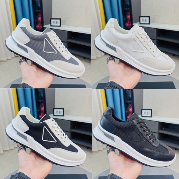 designer shoes triangle mens sneaker calfskin breathable men trainers chaussures comfortable platform sneakers 38-44, Black
designer shoes triangle mens sneaker calfskin breathable men trainers chaussures comfortable platform sneakers 38-44, Black