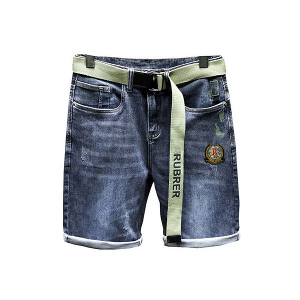 summer thin section gray hole denim shorts men's korean version of slim stretch five-point pants tide brand japanese retro pantsmen, Blue
summer thin section gray hole denim shorts men's korean version of slim stretch five-point pants tide brand japanese retro pantsmen, Blue