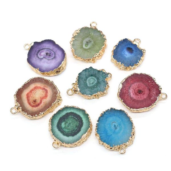charms natural agate sheet pendants irregar round mixed color gemstone stone for necklace bracelet jewelry making amown, Bronze;silver
charms natural agate sheet pendants irregar round mixed color gemstone stone for necklace bracelet jewelry making amown, Bronze;silver