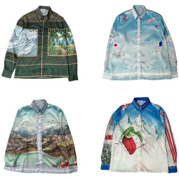 designer mens clothes summer new casablancas shirt coat men's and women's loose ski cable car spotted dog pattern, White;black
designer mens clothes summer new casablancas shirt coat men's and women's loose ski cable car spotted dog pattern, White;black