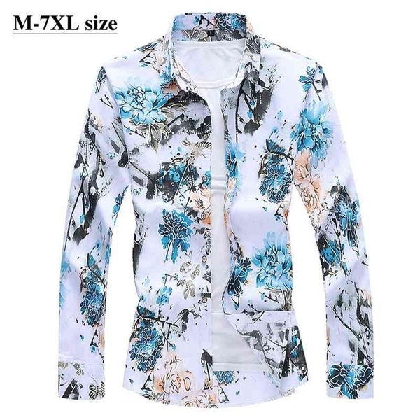 autumn men's long sleeve flower shirt chinese style printing fashion business slim fit casual shirts plus size 5xl 6xl 7xl 210331, White;black
autumn men's long sleeve flower shirt chinese style printing fashion business slim fit casual shirts plus size 5xl 6xl 7xl 210331, White;black
