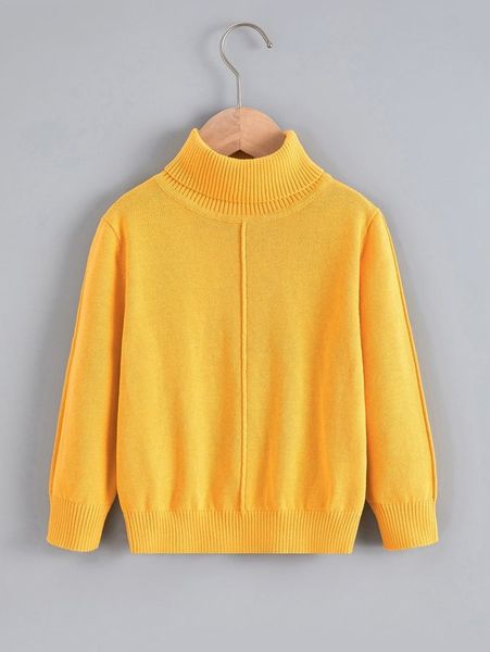 toddler boys solid turtleneck sweater she01, Blue