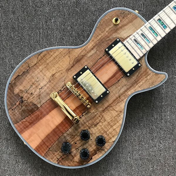 custom lp electric guitar, gold hardware, maple fingerboard, abalone inlaid, decaying wood solid mahogany body guitar
custom lp electric guitar, gold hardware, maple fingerboard, abalone inlaid, decaying wood solid mahogany body guitar
