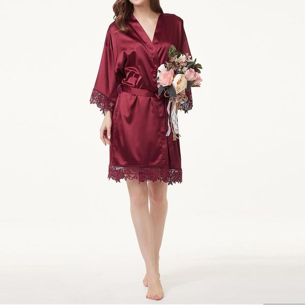 women's sleepwear women soild color satin robes lace pajamas bathrobe nightgown for bride bridesmaids wedding party souvenir nightwearw, Black;red
women's sleepwear women soild color satin robes lace pajamas bathrobe nightgown for bride bridesmaids wedding party souvenir nightwearw, Black;red