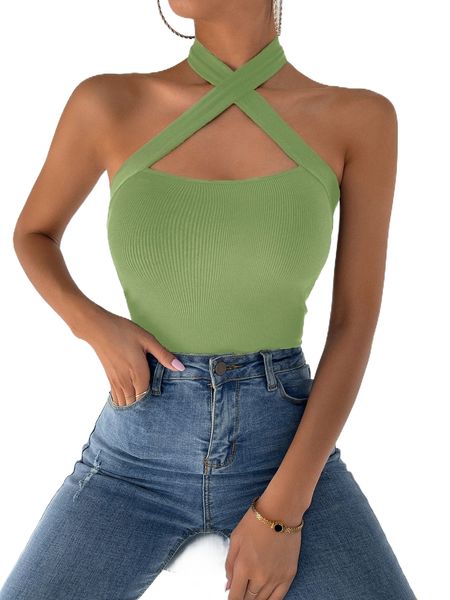 criss cross tie back halter c4gw#, White
criss cross tie back halter c4gw#, White