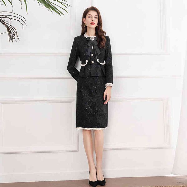 women's two piece pants autumn and winter women's suit neckline bow ruffle trim jacket hip wrap skirt celebrity two piece set, White
women's two piece pants autumn and winter women's suit neckline bow ruffle trim jacket hip wrap skirt celebrity two piece set, White