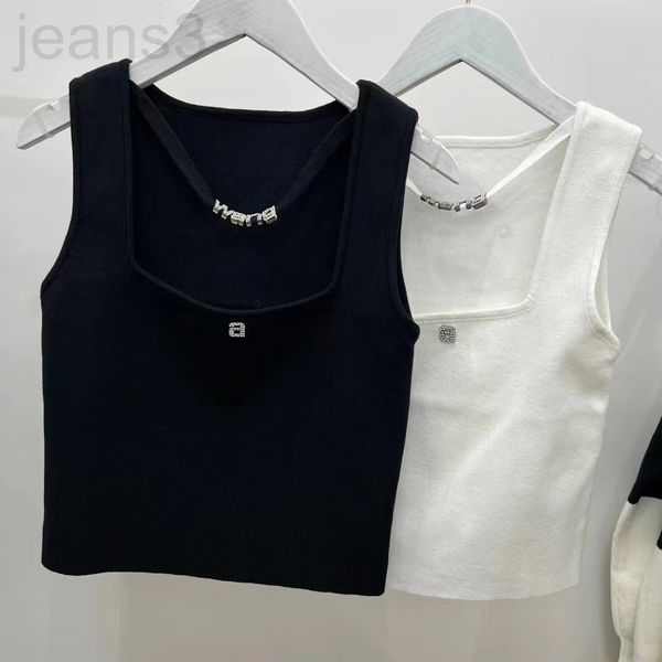 women's tanks & camis designer dawang's same 2022 early spring new hanging neck flash diamond letter decorative vest knitted suspe, White
women's tanks & camis designer dawang's same 2022 early spring new hanging neck flash diamond letter decorative vest knitted suspe, White