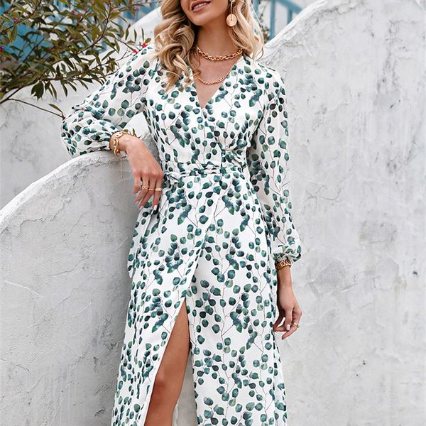 elegant green leaf print dress spring long-sleeved v-neck women dresses 2022 office wrap lace-up a-line vestidos 220511, Black;gray
elegant green leaf print dress spring long-sleeved v-neck women dresses 2022 office wrap lace-up a-line vestidos 220511, Black;gray