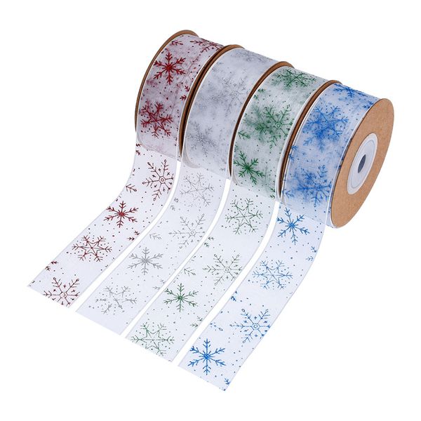 transparent chiffon roll craft tools dusting powder printing snowflake yarn ribbon bow gift packaging christmas decoration ribbon 10 meters
transparent chiffon roll craft tools dusting powder printing snowflake yarn ribbon bow gift packaging christmas decoration ribbon 10 meters