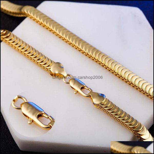 chokers necklaces pendants jewelry fashion choker cool punk 8mm gold filled snake link chain necklace for man wholesale drop delivery 2021, Golden;silver
chokers necklaces pendants jewelry fashion choker cool punk 8mm gold filled snake link chain necklace for man wholesale drop delivery 2021, Golden;silver