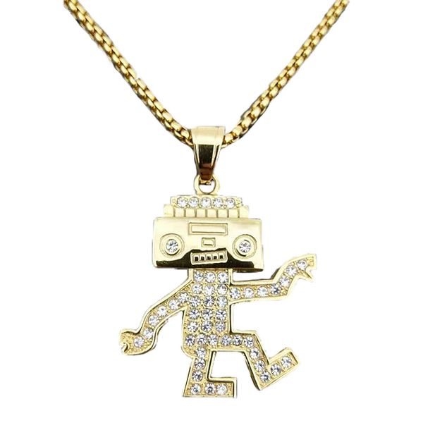 pendant necklaces stainless steel gold plated diamond radio musician european and american hip hop hiphop rock style, Silver
pendant necklaces stainless steel gold plated diamond radio musician european and american hip hop hiphop rock style, Silver