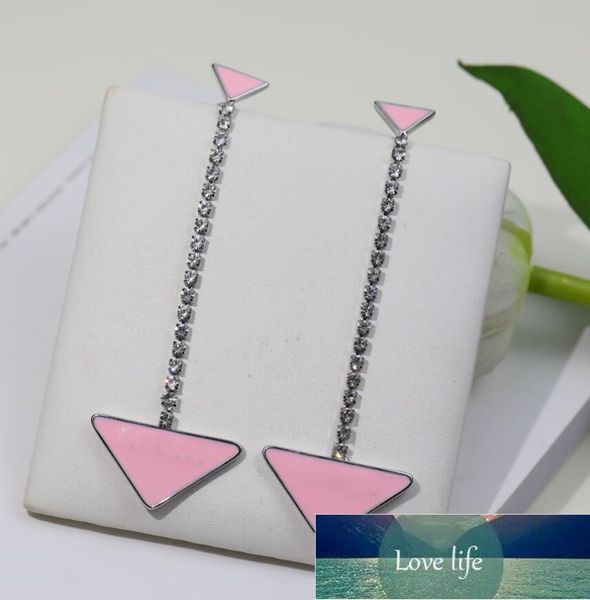 classic inverted triangle logo earrings women's simple fashion long geometric versatile earring, Silver
classic inverted triangle logo earrings women's simple fashion long geometric versatile earring, Silver