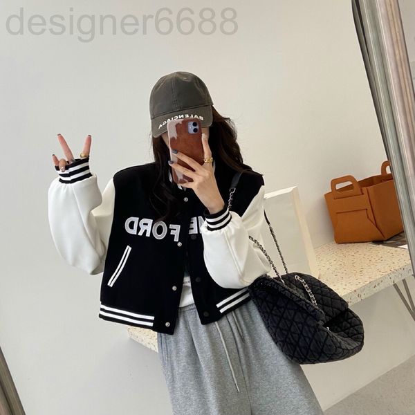 women's knits & tees designer sp original american baseball jacket spring and autumn short loose casual contrast color long sleeved jac, White
women's knits & tees designer sp original american baseball jacket spring and autumn short loose casual contrast color long sleeved jac, White