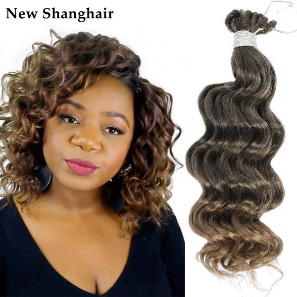 deep ocean wave crochet hair 20 inch natural wave deep bulk braiding 80g/pcs synthetic hair extensions bs03, Black 
deep ocean wave crochet hair 20 inch natural wave deep bulk braiding 80g/pcs synthetic hair extensions bs03, Black