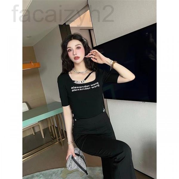 women's t-shirt designer chaopai 22 early spring new heavy industry letter inlaid diamond ribbon round neck short sleeve sweater slim, White
women's t-shirt designer chaopai 22 early spring new heavy industry letter inlaid diamond ribbon round neck short sleeve sweater slim, White