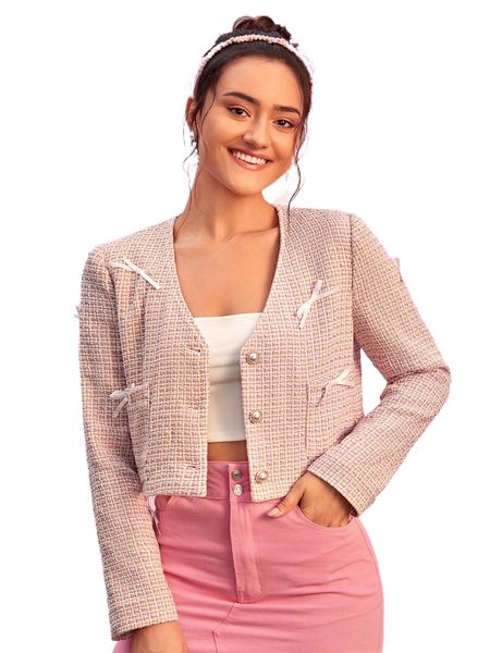 bow front dual pocket overcoat 86il#, Black
bow front dual pocket overcoat 86il#, Black