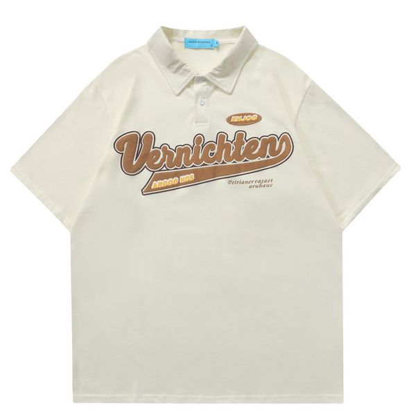 polo shirts foaming printing letters turn-down collar cotton t-shirt men's clothing streetwear casual oversized t shirt for men, White;black
polo shirts foaming printing letters turn-down collar cotton t-shirt men's clothing streetwear casual oversized t shirt for men, White;black