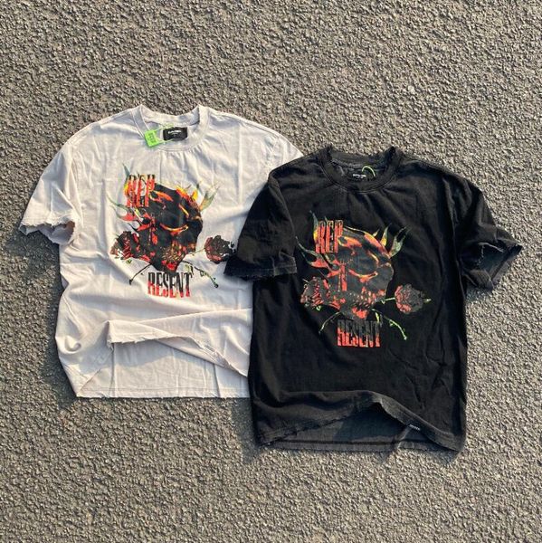 men's t-shirts designer rose skull band theme printed short sleeve t-shirt high street fashion men and women leisure tee y69m, White;black
men's t-shirts designer rose skull band theme printed short sleeve t-shirt high street fashion men and women leisure tee y69m, White;black