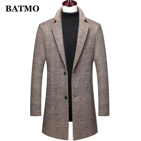 batmo arrival autumn winter wool plaid casual trench coat men s plus size m lj201110, Black
batmo arrival autumn winter wool plaid casual trench coat men s plus size m lj201110, Black