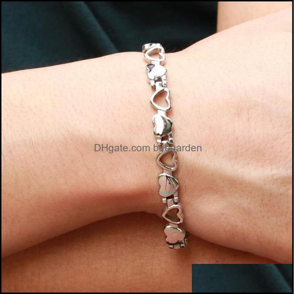 other bracelets jewelry fashion-jewelry health magenet hollow out heart titanium steel for couple as vin dhxqt, Golden;silver
other bracelets jewelry fashion-jewelry health magenet hollow out heart titanium steel for couple as vin dhxqt, Golden;silver