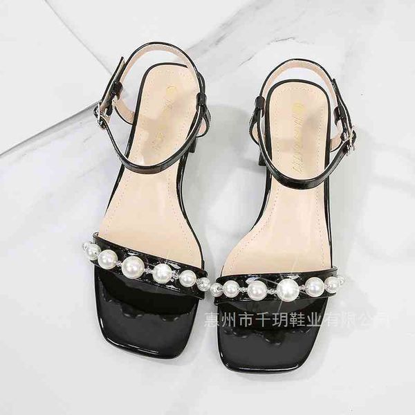 sandals women's fashion sandals summer line buckle pearl celebrity temperament with skirt thick heel casual xqs po5c, Black
sandals women's fashion sandals summer line buckle pearl celebrity temperament with skirt thick heel casual xqs po5c, Black
