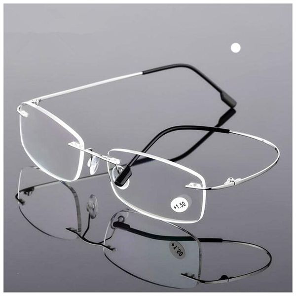 new fashion ultra light flexible memory rimless titanium reading glasses for men women magnetic presbyopic eyeglasses220d
new fashion ultra light flexible memory rimless titanium reading glasses for men women magnetic presbyopic eyeglasses220d