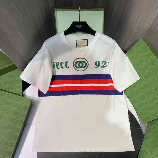 trend high home heavy industry embroidery classic stripe large loose cotton couple short sleeve t-shirt, White
trend high home heavy industry embroidery classic stripe large loose cotton couple short sleeve t-shirt, White