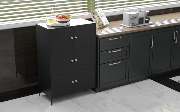 metal home cabinet bedroom furniture sales half height cabinet design color office black