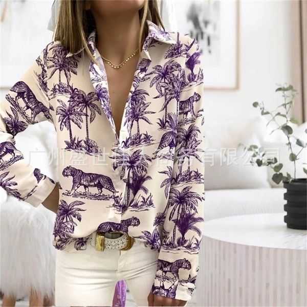 autumn fashion casual tiger print shirt blouse women turn down collar long sleeve coconut tree loose blouse blusas de mujer 210308, White
autumn fashion casual tiger print shirt blouse women turn down collar long sleeve coconut tree loose blouse blusas de mujer 210308, White