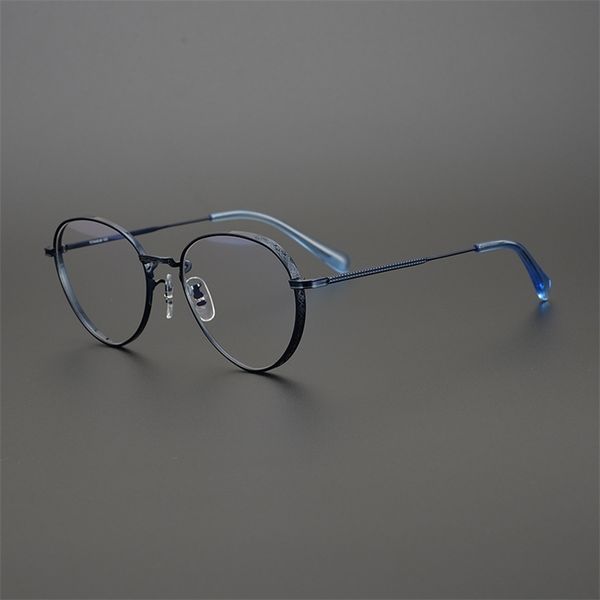 60% outlet online store pure titanium ultra light spectacle frame is hand carved to prevent blue light, which can be matched with short-sigh, White;black 
60% outlet online store pure titanium ultra light spectacle frame is hand carved to prevent blue light, which can be matched with short-sigh, White;black