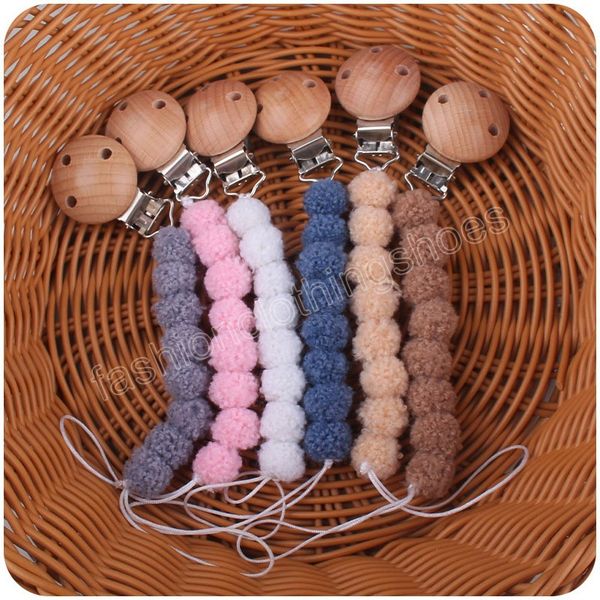 soft pacifier clip baby wool ball pacifier chain for newborn teething soother chew dummy clips hand made
soft pacifier clip baby wool ball pacifier chain for newborn teething soother chew dummy clips hand made