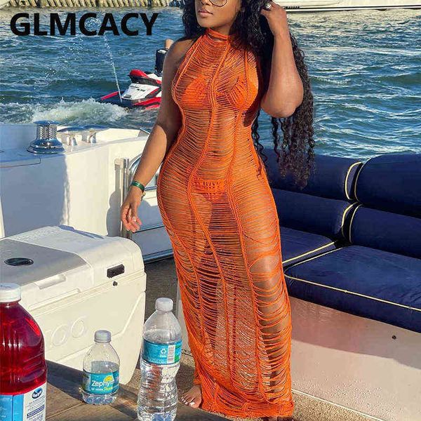 sleeveless summer see through maxi dress holiday beach party dresses y220401, Black;gray
sleeveless summer see through maxi dress holiday beach party dresses y220401, Black;gray