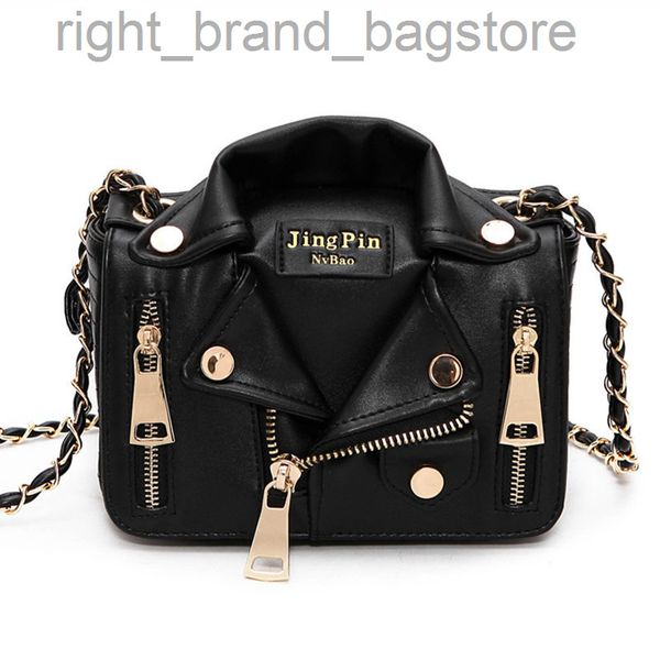 

designer chain bags women clothing shoulder rivet jacket messenger bag women leather luxury handbags bolsa feminina bolsos mujer w220804