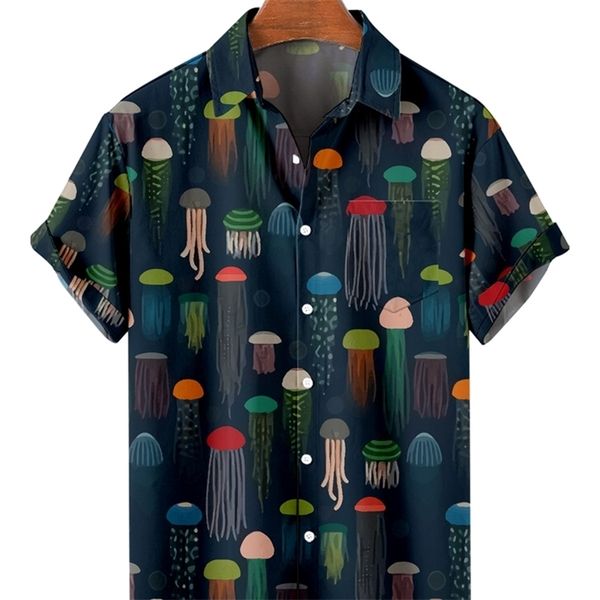 men s short sleeve lapel shirt large size jellyfish 3d printed with pockets 220606, White;black
men s short sleeve lapel shirt large size jellyfish 3d printed with pockets 220606, White;black