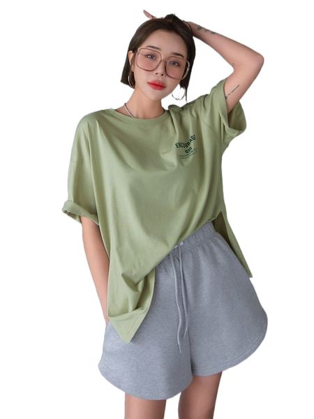 dazy letter graphic drop shoulder tee 07us#, White
dazy letter graphic drop shoulder tee 07us#, White