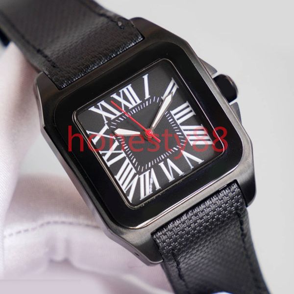men's watch 40mm black stainless steel dial leather strap folding buckle luminous waterproof sapphire mirror luxury designer wristwatch, Slivery;brown
men's watch 40mm black stainless steel dial leather strap folding buckle luminous waterproof sapphire mirror luxury designer wristwatch, Slivery;brown