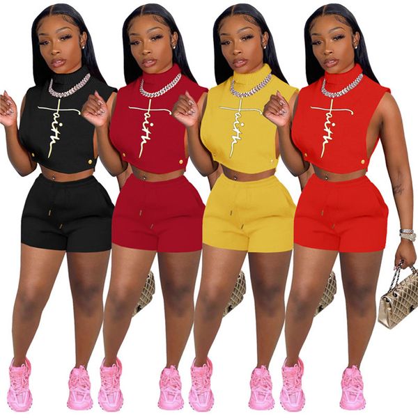 women embroidery letter tracksuits casual 2 piece sets summer t-shirt+shorts hollow out outfits sleeveless sportswear dhl 6999, Gray
women embroidery letter tracksuits casual 2 piece sets summer t-shirt+shorts hollow out outfits sleeveless sportswear dhl 6999, Gray