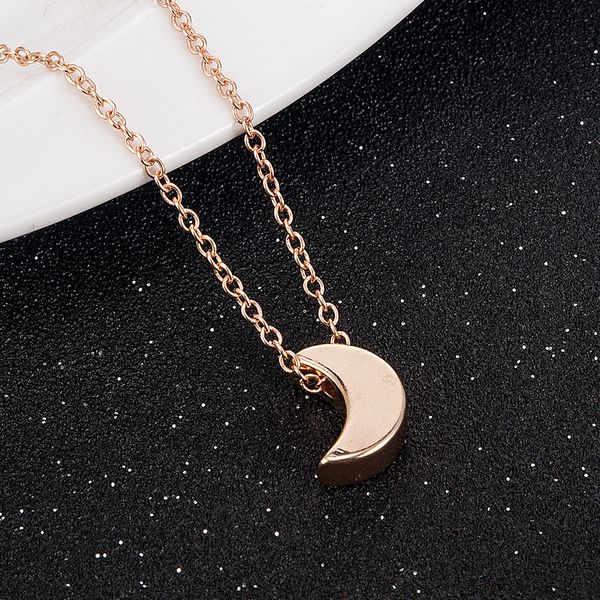 new fashion minimalist crescent moon gold long necklace women jewelry solid chain pendant necklace, Silver
new fashion minimalist crescent moon gold long necklace women jewelry solid chain pendant necklace, Silver