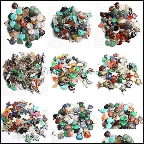 charms jewelry findings components mixed natural stone gem pendant love heart star pendants for making diy bracelet necklace accessories d, Bronze;silver
charms jewelry findings components mixed natural stone gem pendant love heart star pendants for making diy bracelet necklace accessories d, Bronze;silver