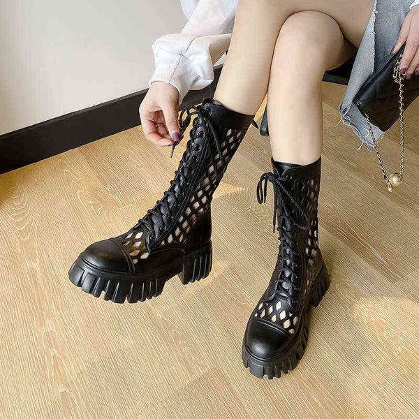 boots women designer 2022 new casual middle martin boots cool hollow lace up chunky heel sandals motorcycle boots platform shoes 220401, Black
boots women designer 2022 new casual middle martin boots cool hollow lace up chunky heel sandals motorcycle boots platform shoes 220401, Black