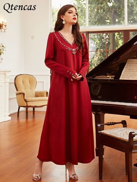 eid abaya dubai turkey muslim hijab dress abayas for women caftan marocain satin evening dresses islam clothes kaftan robe femme, Red
eid abaya dubai turkey muslim hijab dress abayas for women caftan marocain satin evening dresses islam clothes kaftan robe femme, Red
