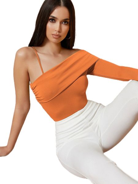 asymmetrical neck solid p2ln#, White
asymmetrical neck solid p2ln#, White