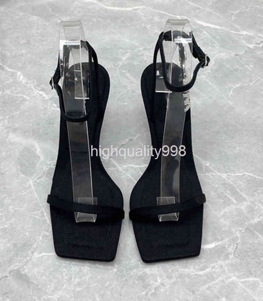 dress shoes summer wrinkle full drill square head exposed toe thin heel back trip belt straight line high heels women's, Black
dress shoes summer wrinkle full drill square head exposed toe thin heel back trip belt straight line high heels women's, Black